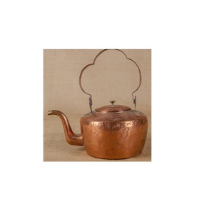 Cafetière en cuivre de forme élégante avec poignée conviviale conçue pour le brassage et le stockage facile - Product Image 4