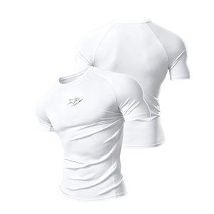 Camiseta de Compresión para Hombre, Manga Corta, Corte Regular, Lisa, para Deportes, Entrenamiento, Gimnasio, Ejercicio, Fitness, Running, Atletismo - Product Image 1