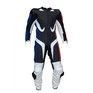 Combinaison de course de moto en cuir de vachette de qualité supérieure pour hommes, vêtements de motard imperméables avec protections blindées personnalisées - Product Image 6