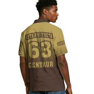 Iota phi theta เสื้อโปโลผู้ชายคลาสสิก1963สมาคมกรีกผ้าฝ้ายปักแบบพรีเมียม - Product Image 5