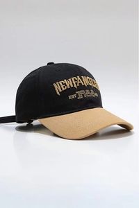 Men's New Design Two Tone Newfangled Embroidered P-Cap Adjustable Metal Buckle Closure High Quality Custom Baseball 6 Panel Cap - Product Image 2