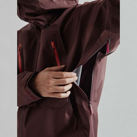 Vestes d'hiver personnalisées à fermeture éclair, équipement de sport à capuche imperméable et chaud pour le camping en plein air, coupe-vent avec techniques imprimées