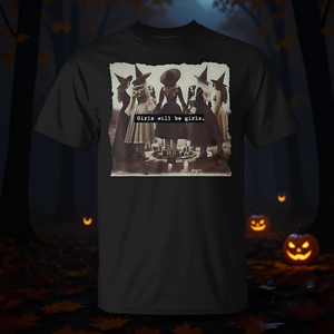 T-shirt di Halloween per ragazze con stampa di strega spaventosa, ideale per la stagione delle streghe - T-shirt promozionale di Halloween - Product Image 3