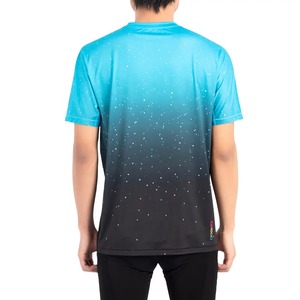 เสื้อยืดคอกลมสำหรับผู้ใหญ่ผ้าโพลีเอสเตอร์พิมพ์ลายสีเขียวพิมพ์ซับลิเมชัน - Product Image 5