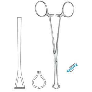 คีมหนีบเนื้อเยื่อ babcock สแตนเลส24ซม./9.5 "ผู้ผลิตเครื่องมือผ่าตัด - Product Image 3