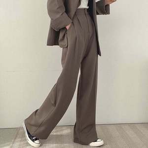 Nouvelle Collection 2024 : Pantalon de Costume Élégant et Décontracté pour Femme, Taille Haute, Uni, Grande Taille, Respirant, avec Fermetures Éclair – Idéal pour le Bureau et les Tenues Professionnelles - Product Image 1