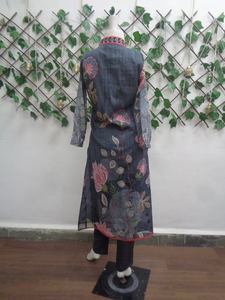 ชุดคลุมผ้าฝ้ายคอวีแฟชั่นชนเผ่าสำหรับผู้หญิงชุดสวมใส่สบายๆและงานปาร์ตี้จากอินเดีย - Product Image 2