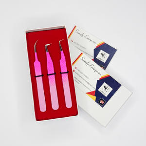 แหนบขนตาสินค้าติดอันดับปลายเงิน90องศาแหนบต่อขนตาติดป้ายยี่ห้อส่วนตัว - Product Image 3