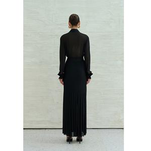 Blusas de Mujer al por Mayor, Camisas de Secado Rápido, Blusa Larga SARAI con Cuello de Triple Capa Antiarrugas, Ropa de Mujer - Product Image 4