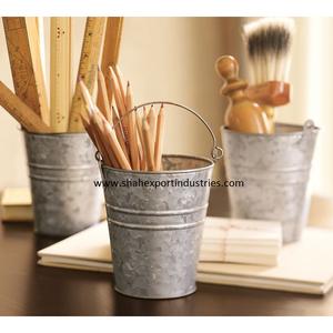 Galvanized Metal Caddy Holder for Farmhouse Kitchenware Utensil Holder Multipurpose Storage <b>Bin</b> Cutlery Holder - Product Image 1
