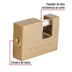 HERMEX BASIC 70mm Anti-leva ferro lucchetto scatola 3 unità - Product Image 2