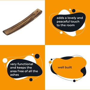 Handmade Premium Incense Tray Wooden Ashtray Catcher <b>for</b> <b>Wood</b> <b>Burner</b> handcrafted incense <b>burner</b> tray - Product Image 3