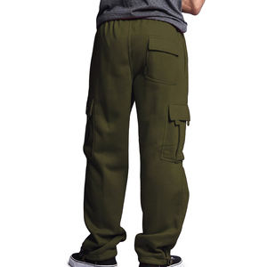 Pantalons de survêtement sur mesure en gros, 100% coton, écologiques, respirants, avec cordon de serrage, logo personnalisé, mi-hauteur - Product Image 3