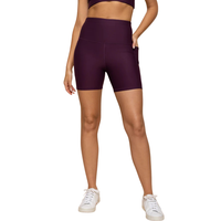Shorts Deportivos para Mujer Talla Grande, Cintura Alta, Elásticos, Shorts de Ciclismo Activos, Shorts de Entrenamiento para Gimnasio, Logotipo Personalizado Delantero y Trasero