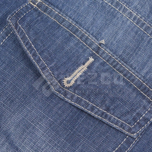 Shorts d'entraînement décontractés pour hommes personnalisés de haute qualité 100% coton avec taille élastique motif solide taux de gros hommes Jeans Shorts - Product Image 3