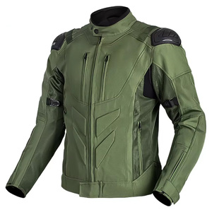 Ensemble veste et pantalon cargo unisexe léger et durable pour moto et course automobile avec bandes réfléchissantes - Product Image 2