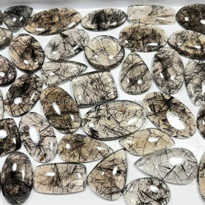Haute qualité naturel noir rutile pierres précieuses en vrac forme mixte cristal Lot taille libre pour la fabrication de bijoux accessoires cristal noir - Product Image 4