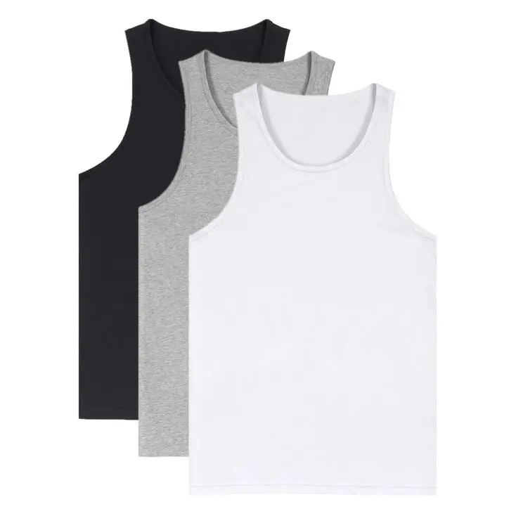 100% Algodão Slim fit Homens Sando Genji Respirável Quick Dry Anti-Bacterial Undershirt Vest Singlet Preço por atacado de BD