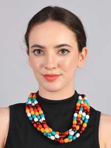 Luxueux dernier collier de perles de résine de mode de haute qualité fabriqué à la main personnalisé de haute qualité pour les femmes de l'Inde. - Product Image 4