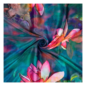 Tissu polyester/coton imprimé numérique floral de haute qualité, léger, respirant, personnalisable, style et techniques américaines - Product Image 4