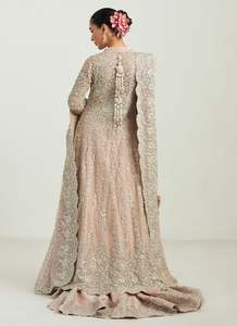 <b>Simple</b> Natural Waist Lace Embroidered Breathable Floor-Length <b>Wedding</b> <b>Dress</b> <b>Long</b> <b>Sleeve</b> A-Line with Veil for Bridal Ceremony - Product Image 3