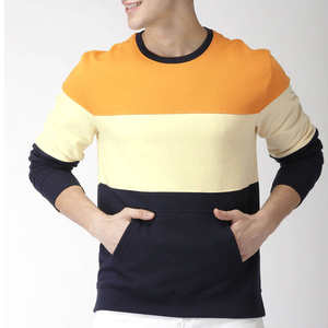 Sudadera Básica de Algodón 100%, con Logotipo Personalizado OEM, Cuello Redondo, Estilo Holgado, para Invierno, Casual, con Bloques de Color, Bordada, al Mejor Precio - Product Image 1