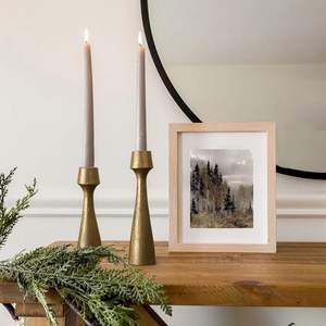 Portavelas con base de cono dorado elegante para decoración de chimenea, portavelas de 3 brazos para decoraciones del hogar, portavelas de estilo - Product Image 5