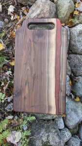 Venta caliente queso pan y carne respetuoso con el medio ambiente Acacia tabla de cortar de madera cocina usada tabla de cortar duradera con mango - Product Image 2