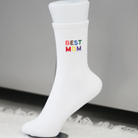 Calcetines Deportivos y Casuales Cómodos para Hombres, Jóvenes y Niños - Calcetines Blancos Personalizados Transpirables con Logotipo en la Parte Inferior, Antibacterianos y de Secado Rápido