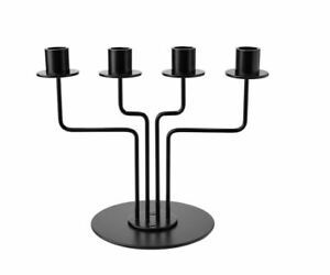 Candelabros de metal festivos con temática festiva con motivos estacionales para Navidad Acción de Gracias o Diwali - Product Image 5