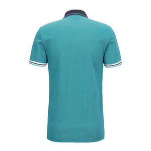 Polos personalizados de algodón orgánico para hombre 100% con logotipo bordado Polos casuales con estampado de verano de alta calidad transpirables. - Product Image 6