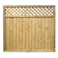 Panneaux de clôture en bois de qualité à prix de gros pour jardin, panneaux de clôture pour l'extérieur résistants au vent