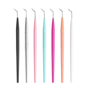 Pince à épiler professionnelle à pointe de fibre pour extension de cils pince à cils en acier inoxydable de qualité supérieure fabriquée au Pakistan - Product Image 5