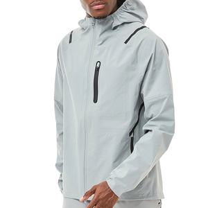 Logo personnalisé pour hommes Gym Sports veste de course léger coupe-vent imperméable réfléchissant hommes veste - Product Image 6