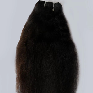 Venta al por mayor a granel sin costuras 1B Wave Curl Styles Pure Unprocessed Raw Indian Beauty Extensions Instant Length Tape Bundle - Product Image 1