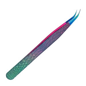แหนบ Royal Tweezers ขายส่งยอดนิยม แหนบต่อขนตาสแตนเลสแบบบาง ครบทุกขนาด - Product Image 5