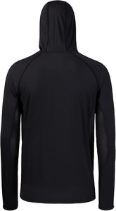 UPF 50 Unisex <b>Long</b> Sleeve <b>Black</b> Fishing Shirt with Mask UV Neck Gaiter Hoodie 100% Polyester Anti-Bacterial Custom Logo 180g - Product Image 4