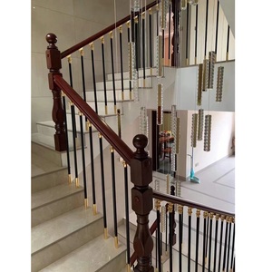 Rampe de tuyau d'escalier intérieur de style scandinave en aluminium au sol avec une apparence moderne élégante et résistante à la rouille - Product Image 4