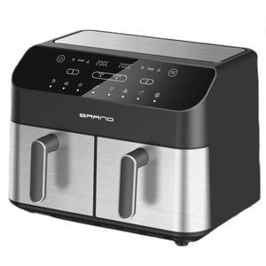 New Dual giỏ Nồi chiên không khí với hai khu vực nấu ăn dầu miễn phí LED hiển thị kỹ thuật số công suất lớn - Product Image 2