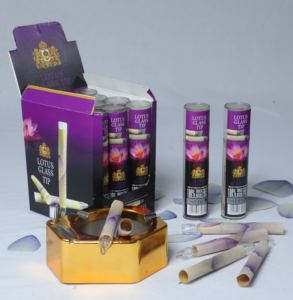 B Cones en rouleaux bleus/verts pour Petal Cones, avec embouts en bois et en verre, Édition limitée raraite, 100% naturel, Luxe, Fabrication manuelle, Fourniture en vrac directe usine Uttar - Product Image 1