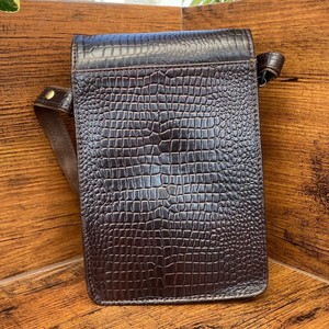 New Crocodile Embossed Messenger <b>Bag</b> Full Grain Genuine Leather Flap <b>Satchel</b> Cow Leather Crossbody Shoulder <b>Bags</b> for <b>Men</b> & Women - Product Image 4