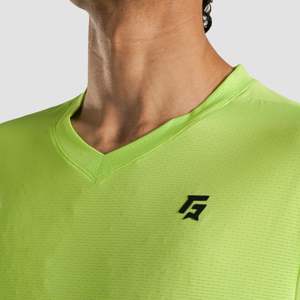 ชุดเสื้อเจอร์ซีย์เยาวชนแบบกลับด้านได้ แขนสั้น สำหรับฟุตบอลวิทยาลัย สีเขียวนีออน ผลิตด้วยเทคนิคการระเหิดสี ทำจากโพลีเอสเตอร์ - Product Image 5