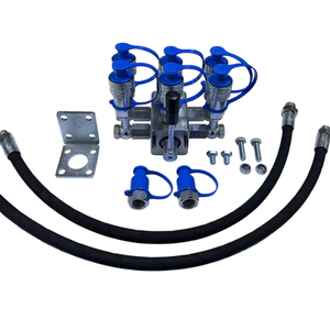 Válvula desviadora manual de 8 puertos para tractor, 2 a 6 puertos con soporte - Product Image 1