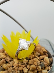 Custom Fancy Solitaire VVS Diamond Engagement Wedding Ring Trendy 925 Sterling Silver Set 14k/18k Gold GIA Certified - Product Image 5