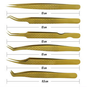 Prix de gros, pinces à épiler en acier inoxydable de haute qualité, ensembles de pinces à épiler, prise parfaite, pointes droites et courbes, options personnalisables - Product Image 5