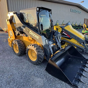 2024 para John for Deere 318G Skid Steer Loader con bomba Mini Wheel Tractor Front Backhoe Log y Mini Loader para mover - Product Image 4