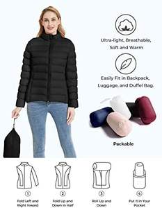 Chaqueta acolchada de lona ligera de calle alta para mujer, abrigo de invierno corto empacable de alta calidad, chaqueta con capucha a prueba de viento para hombre - Product Image 6