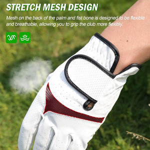 Gants de golf Cabretta perforés flexibles avec logo d'impression de broderie personnalisé et personnalisation d'étiquettes - Product Image 3