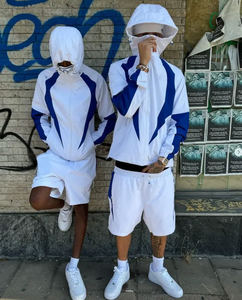 เสื้อกันลมชุดสั้นสองชิ้นเสื้อกันลมชุดวอร์มไนลอนน้ำหนักเบา - Product Image 6