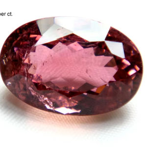 Tourmaline rose naturelle de forme ovale à facettes coupe 100% pierre précieuse en vrac rose naturelle pour la fabrication de tous les types de bijoux magnifiques OEM - Product Image 1
